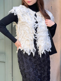 フリンジニットベスト