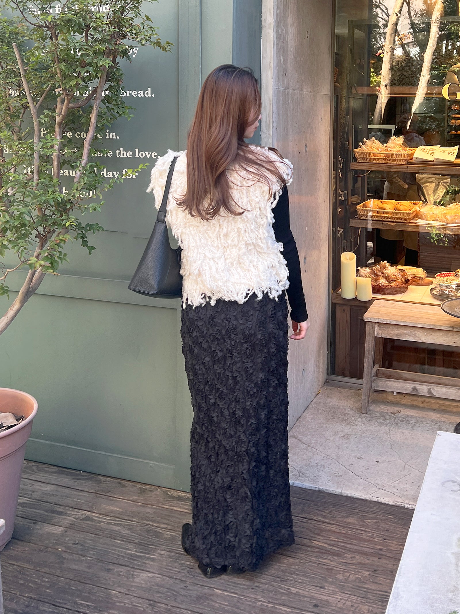 フリンジニットベスト