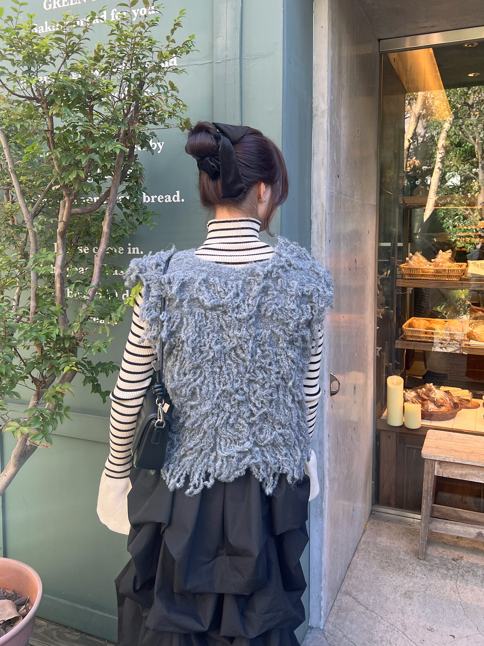 フリンジニットベスト