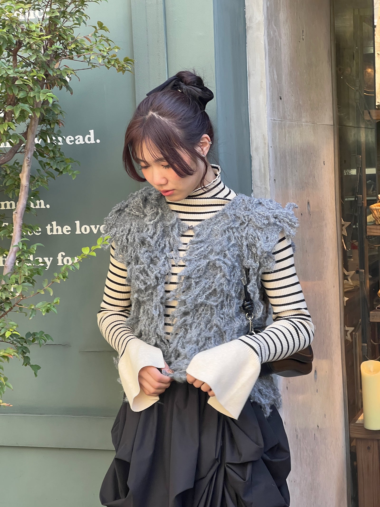 フリンジニットベスト