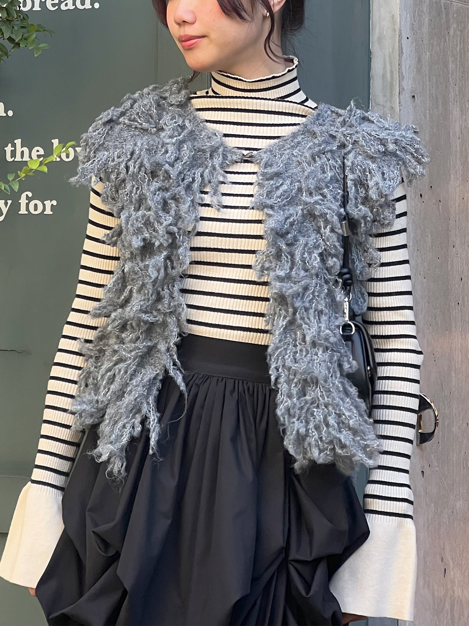 フリンジニットベスト