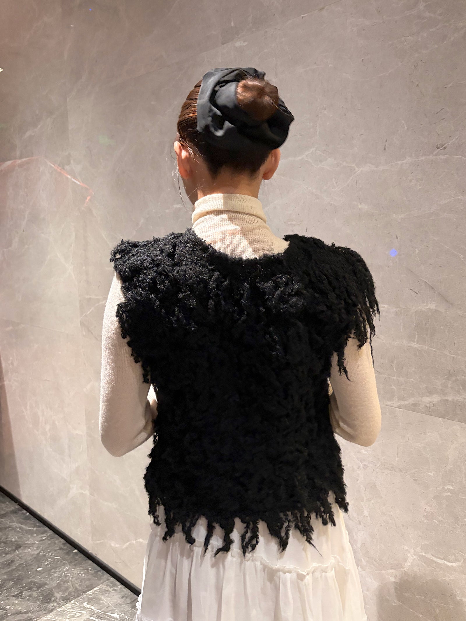 フリンジニットベスト