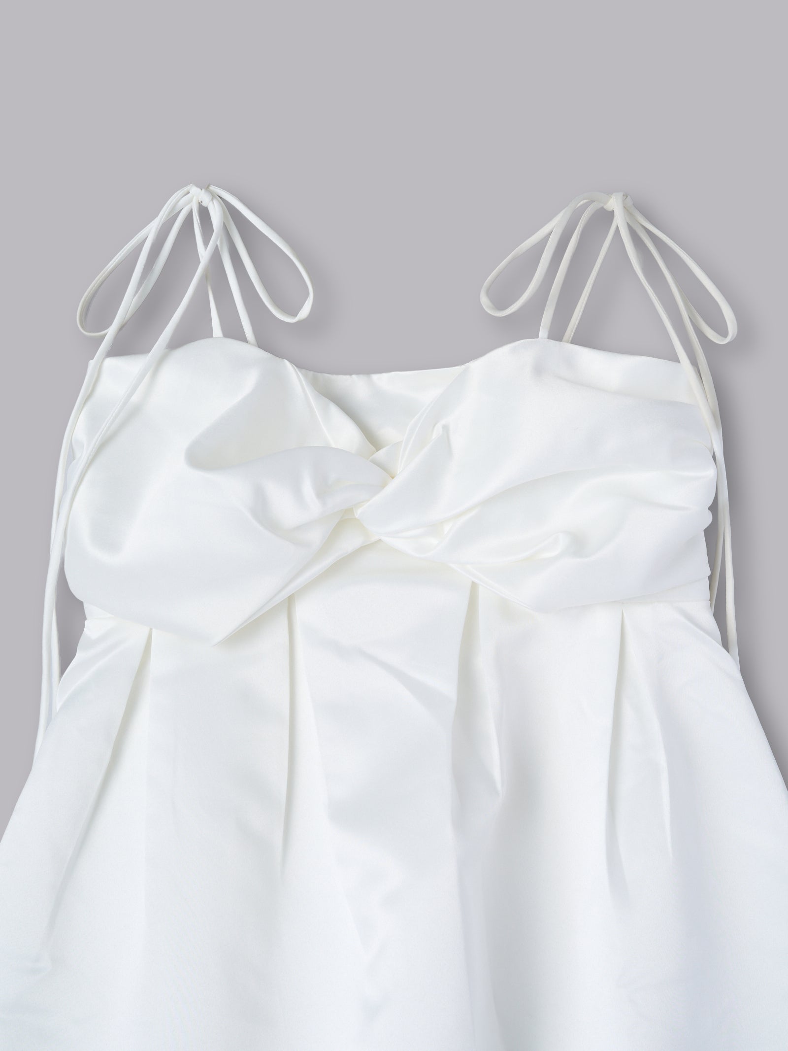 サテンバルーンミニワンピース