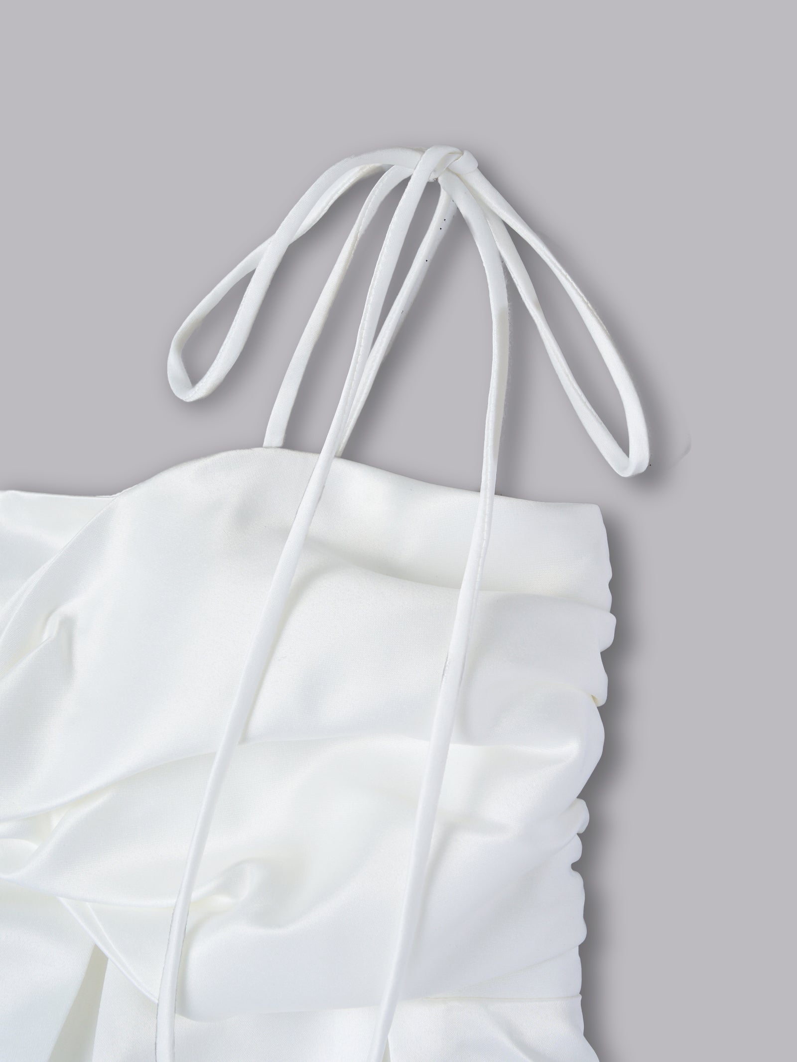 サテンバルーンミニワンピース