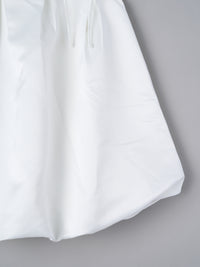 サテンバルーンミニワンピース