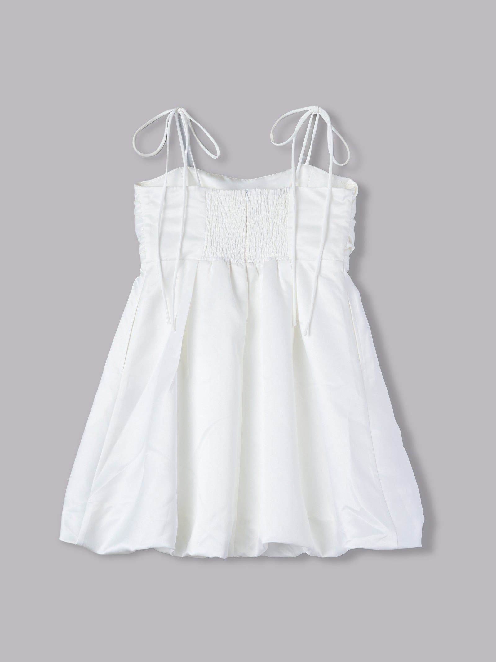 サテンバルーンミニワンピース