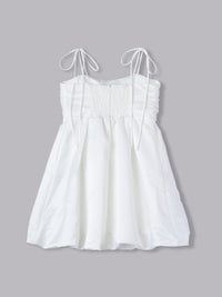 サテンバルーンミニワンピース