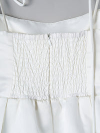 サテンバルーンミニワンピース