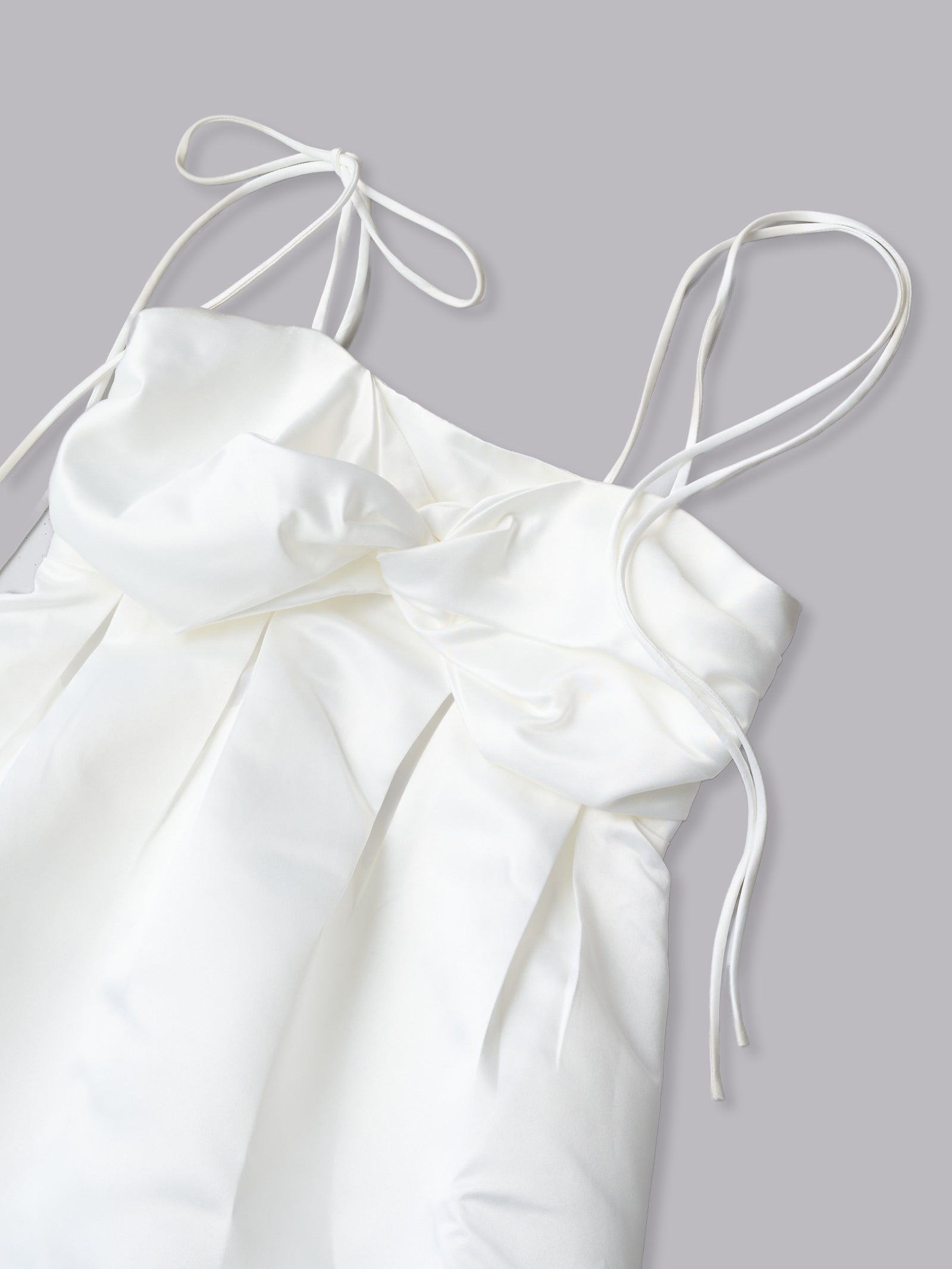 サテンバルーンミニワンピース