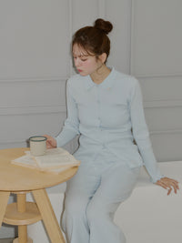 【うるちん☆こみ×Olu.】リブニットカーディガン