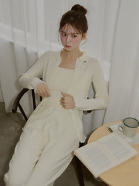 【うるちん☆こみ×Olu.】リブニットカーディガン