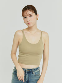 バッククロスカップ付きキャミソール