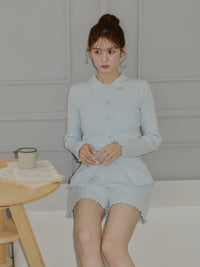 【うるちん☆こみ×Olu.】リブニットショートパンツ