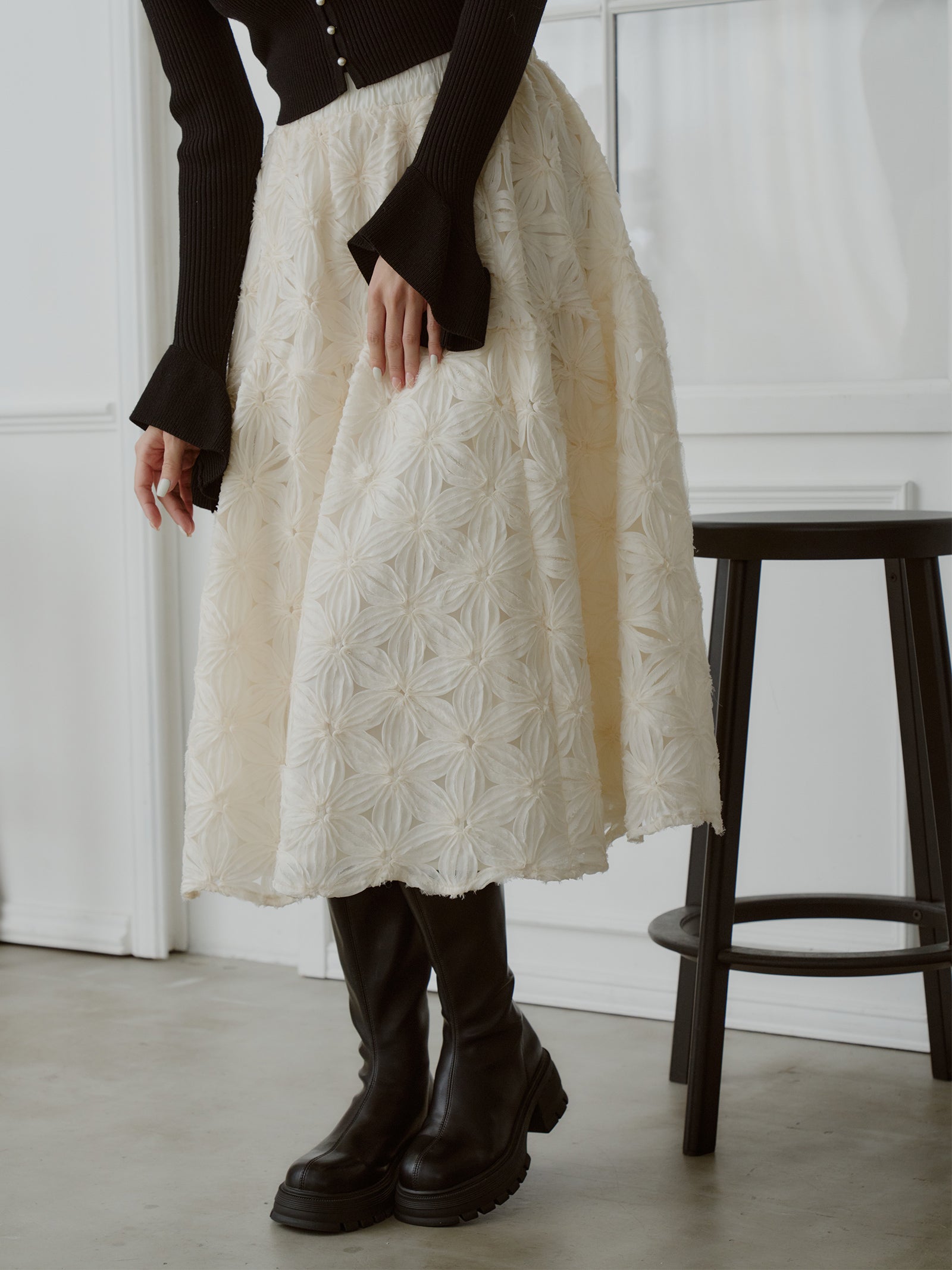 エンブロイダリースカート