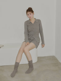 【うるちん☆こみ×Olu.】ルーズフィットリブソックス