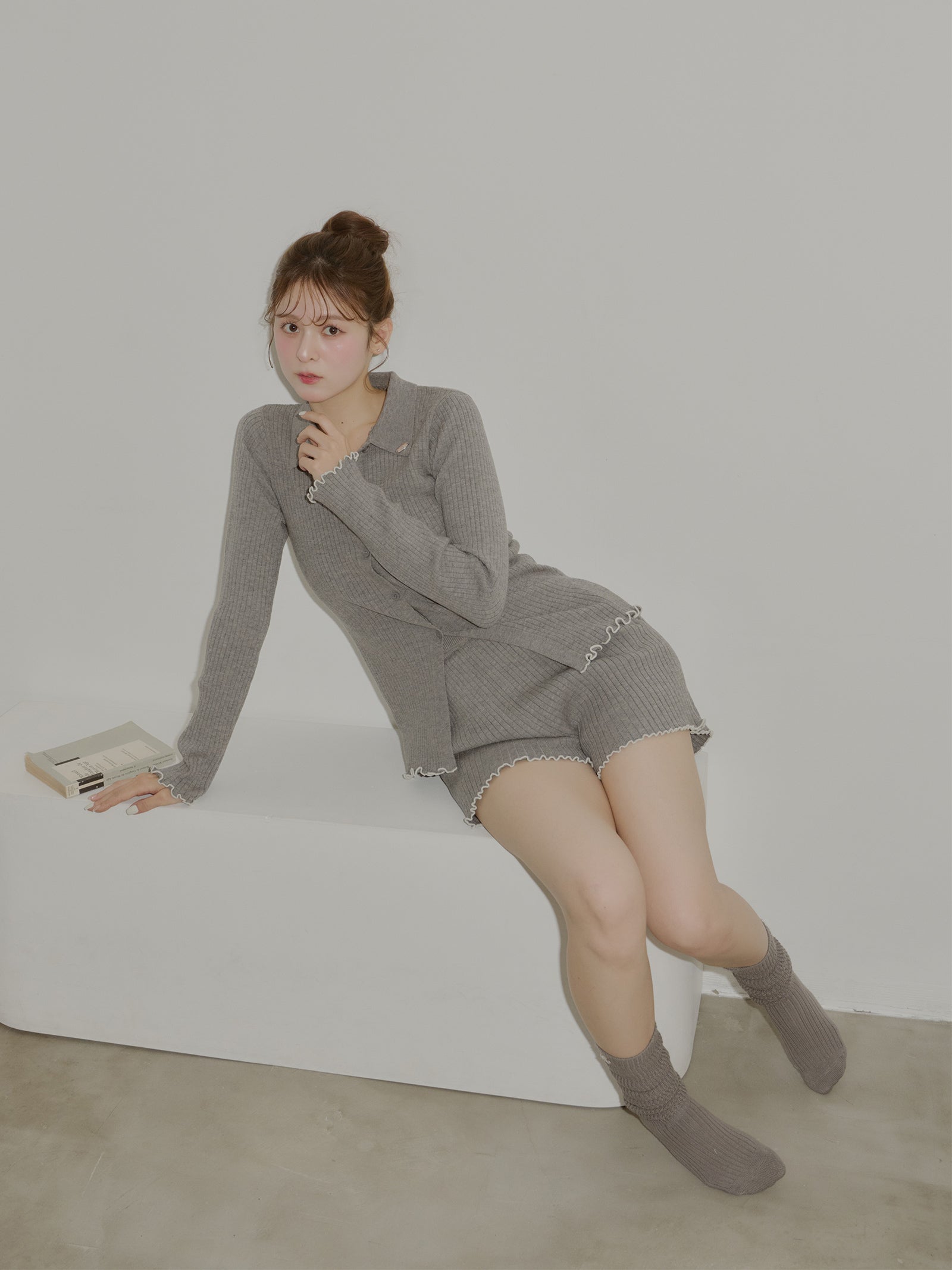 【うるちん☆こみ×Olu.】ルーズフィットリブソックス