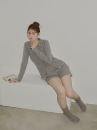 【うるちん☆こみ×Olu.】ルーズフィットリブソックス