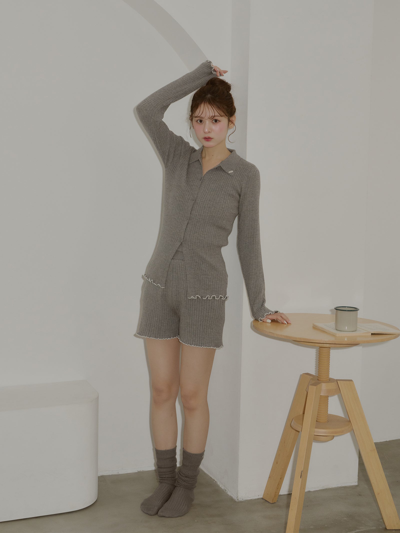 【うるちん☆こみ×Olu.】ルーズフィットリブソックス