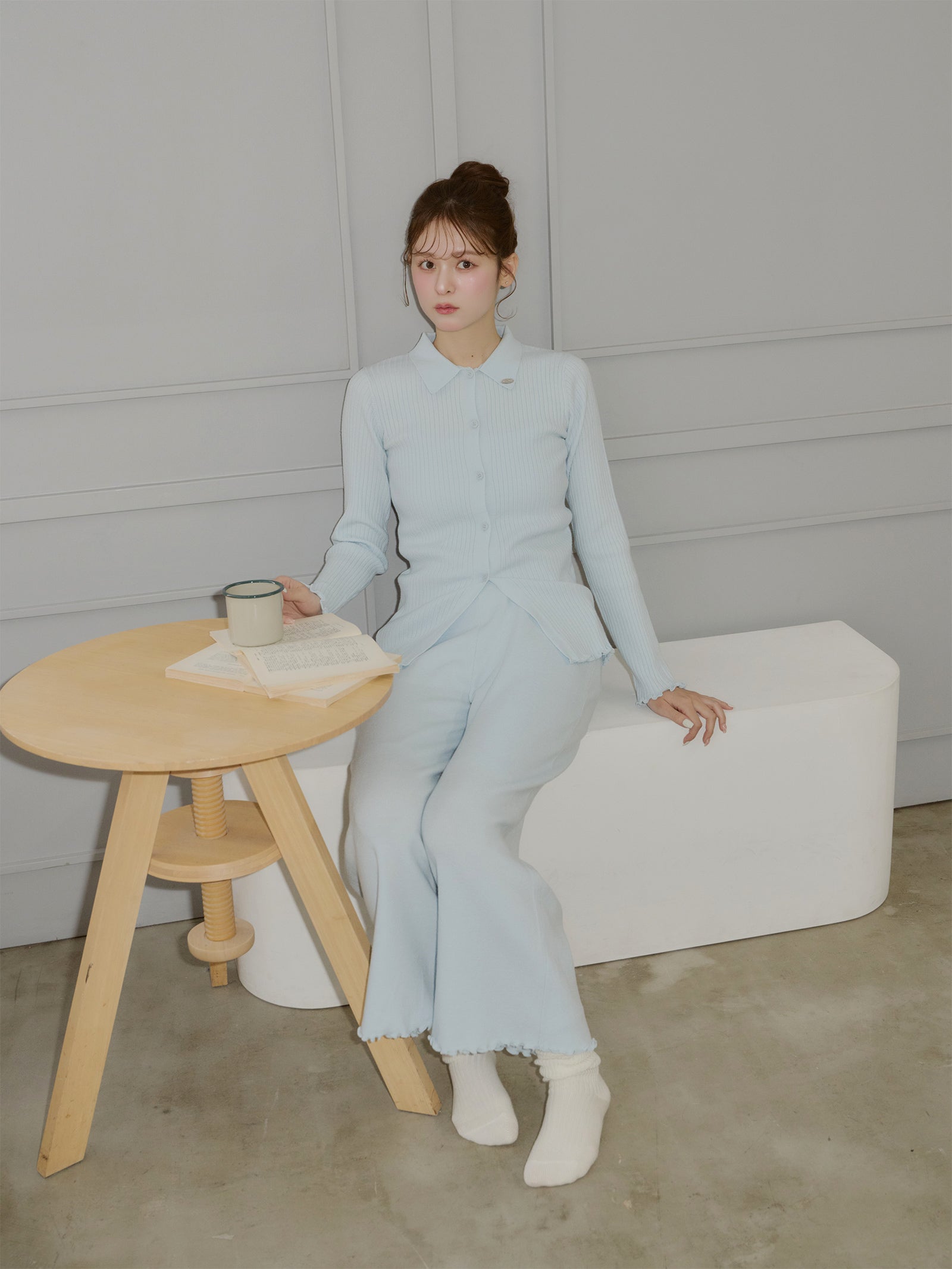 【うるちん☆こみ×Olu.】ルーズフィットリブソックス