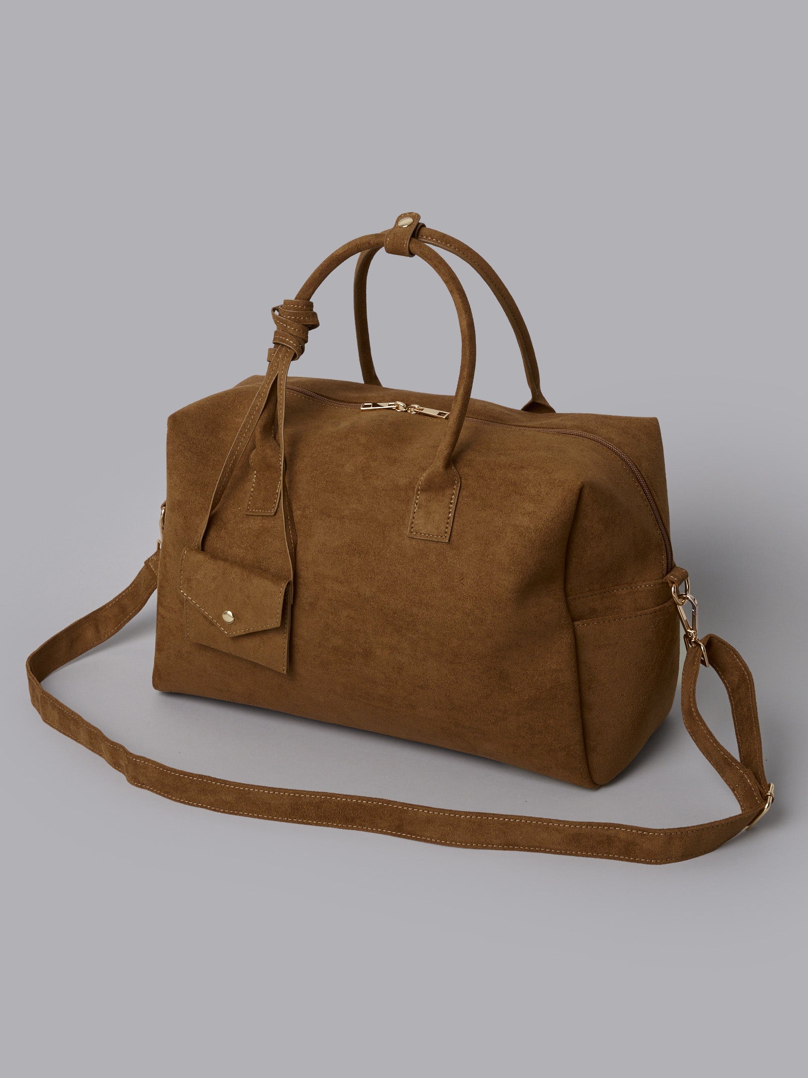 brown suede