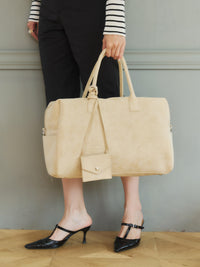 beige suede