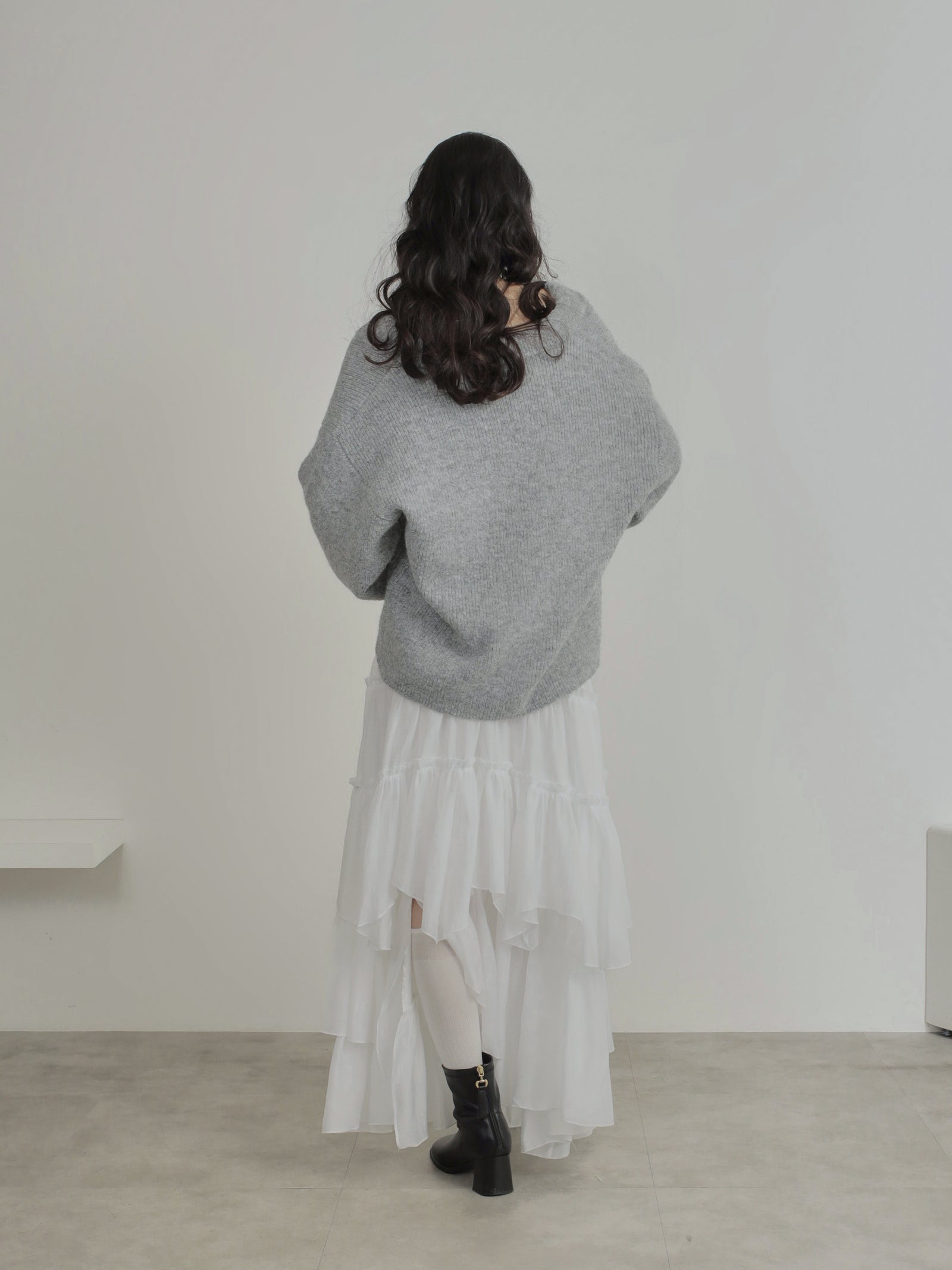 malamute ニットビスチェ　ODAKHA malamute（マラミュート）の「ODAKHA / tulip zip up knit