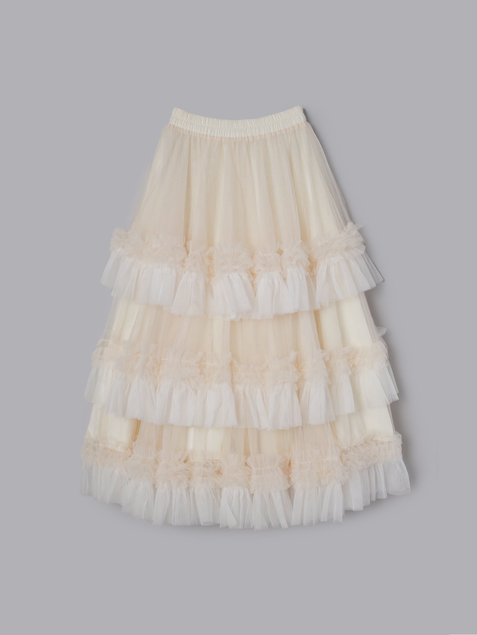 ボリュームティアードスカート