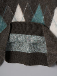 アーガイルニットプルオーバー