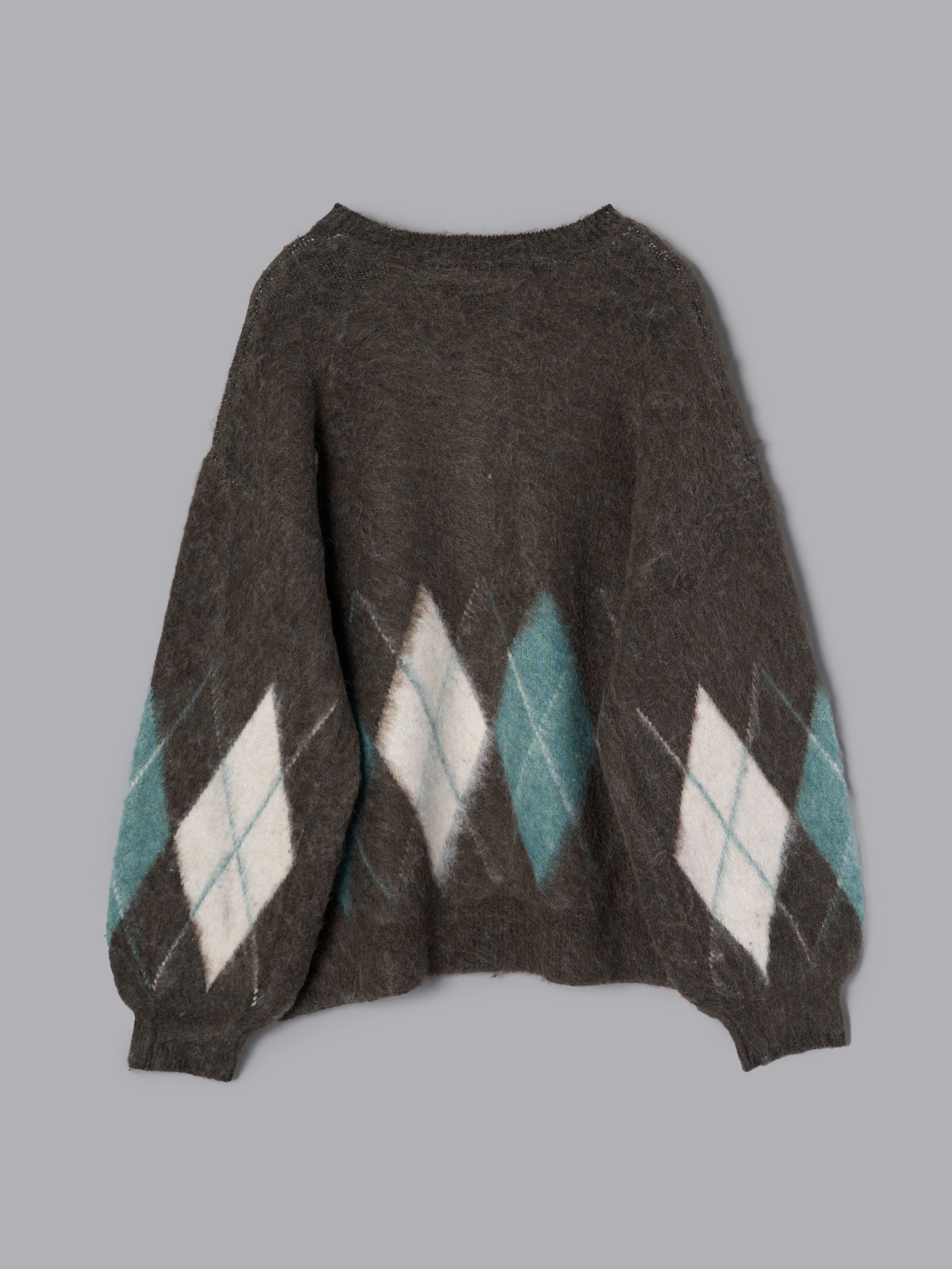 アーガイルニットプルオーバー