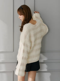 ロングフェザープルオーバー