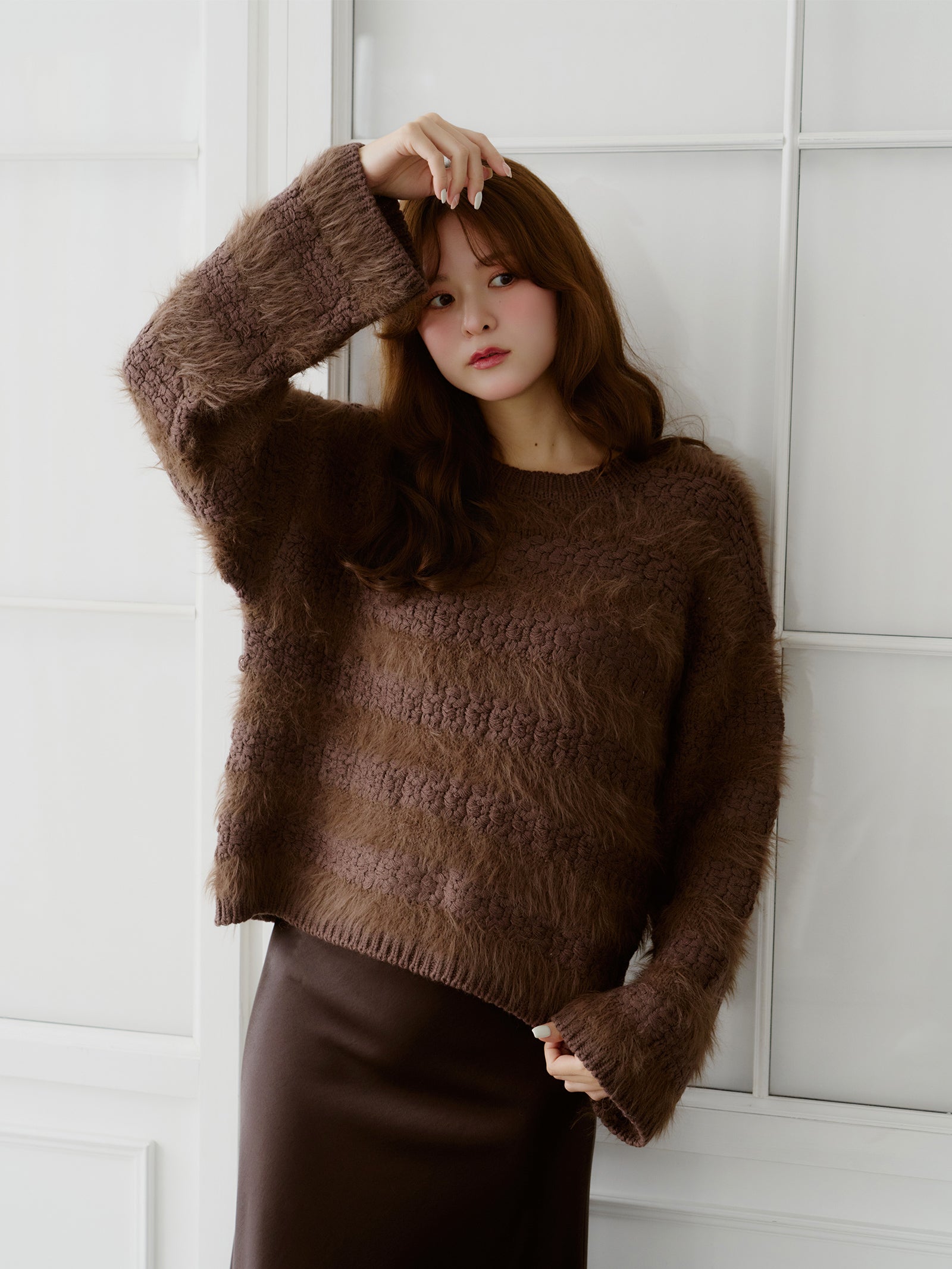 ロングフェザープルオーバー