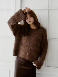 ロングフェザープルオーバー