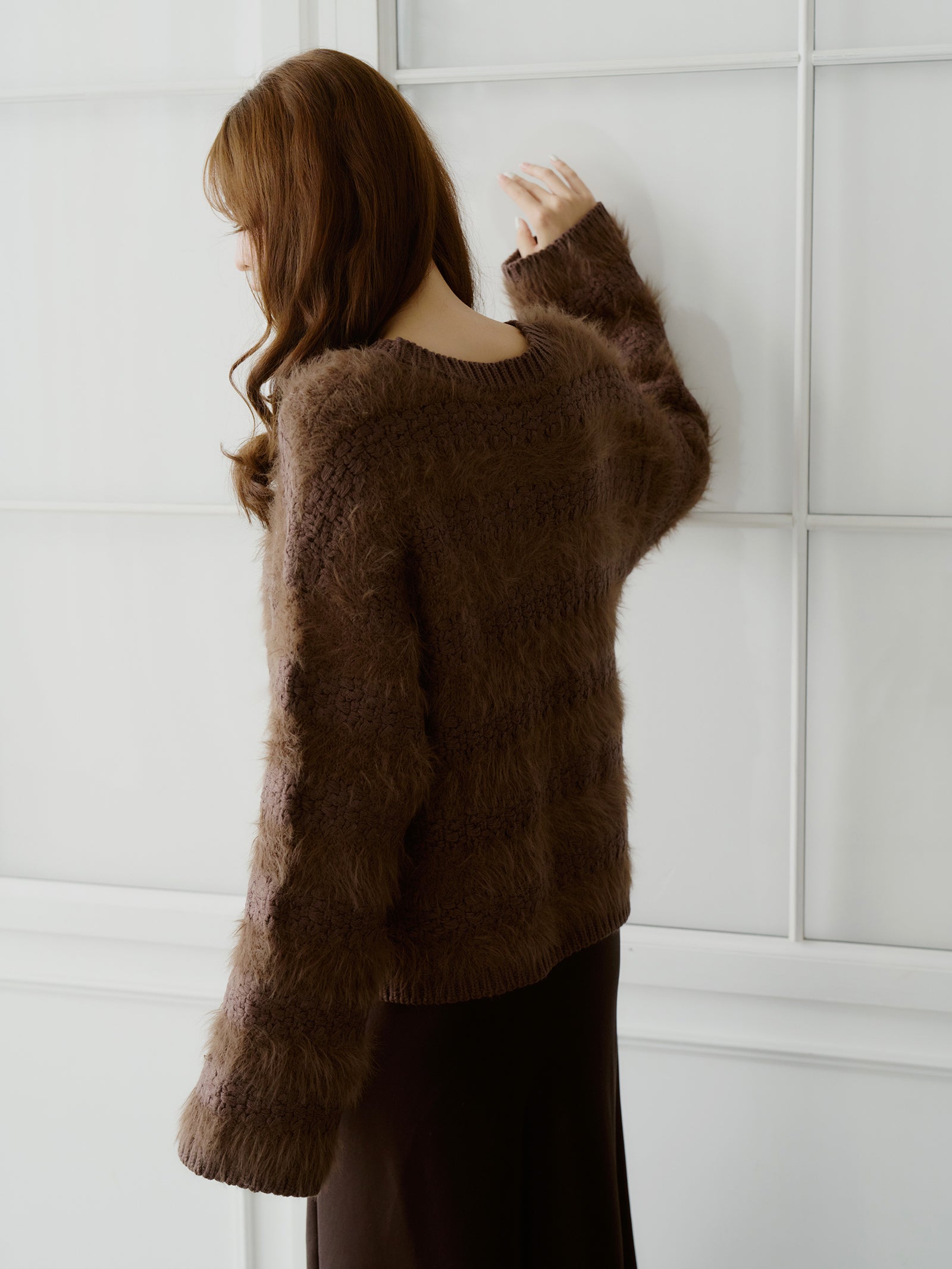 ロングフェザープルオーバー