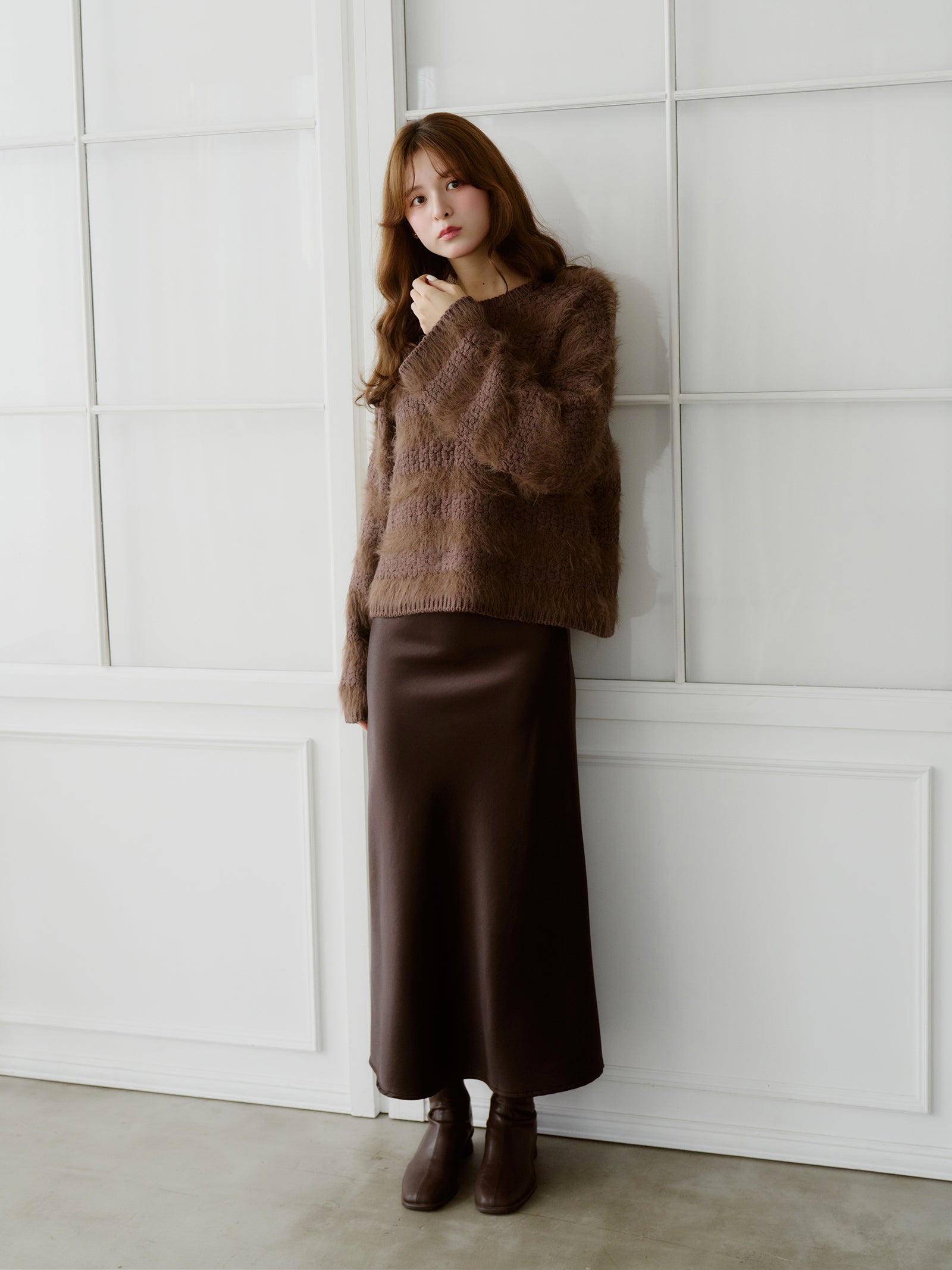 ロングフェザープルオーバー