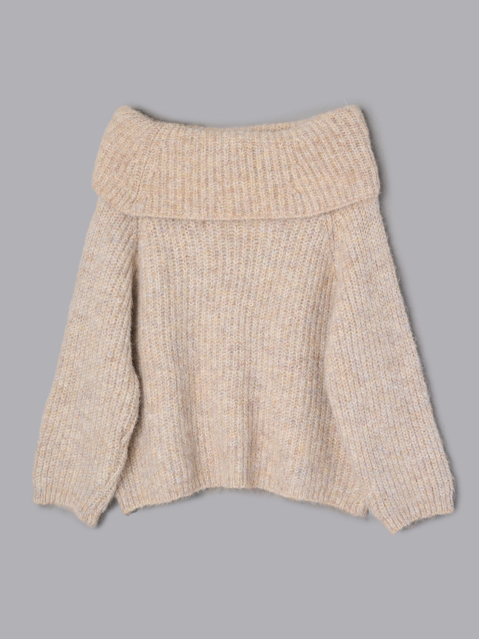 ローゲージオフショルダーニット