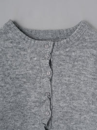 フリルニットカーディガン