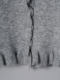 フリルニットカーディガン