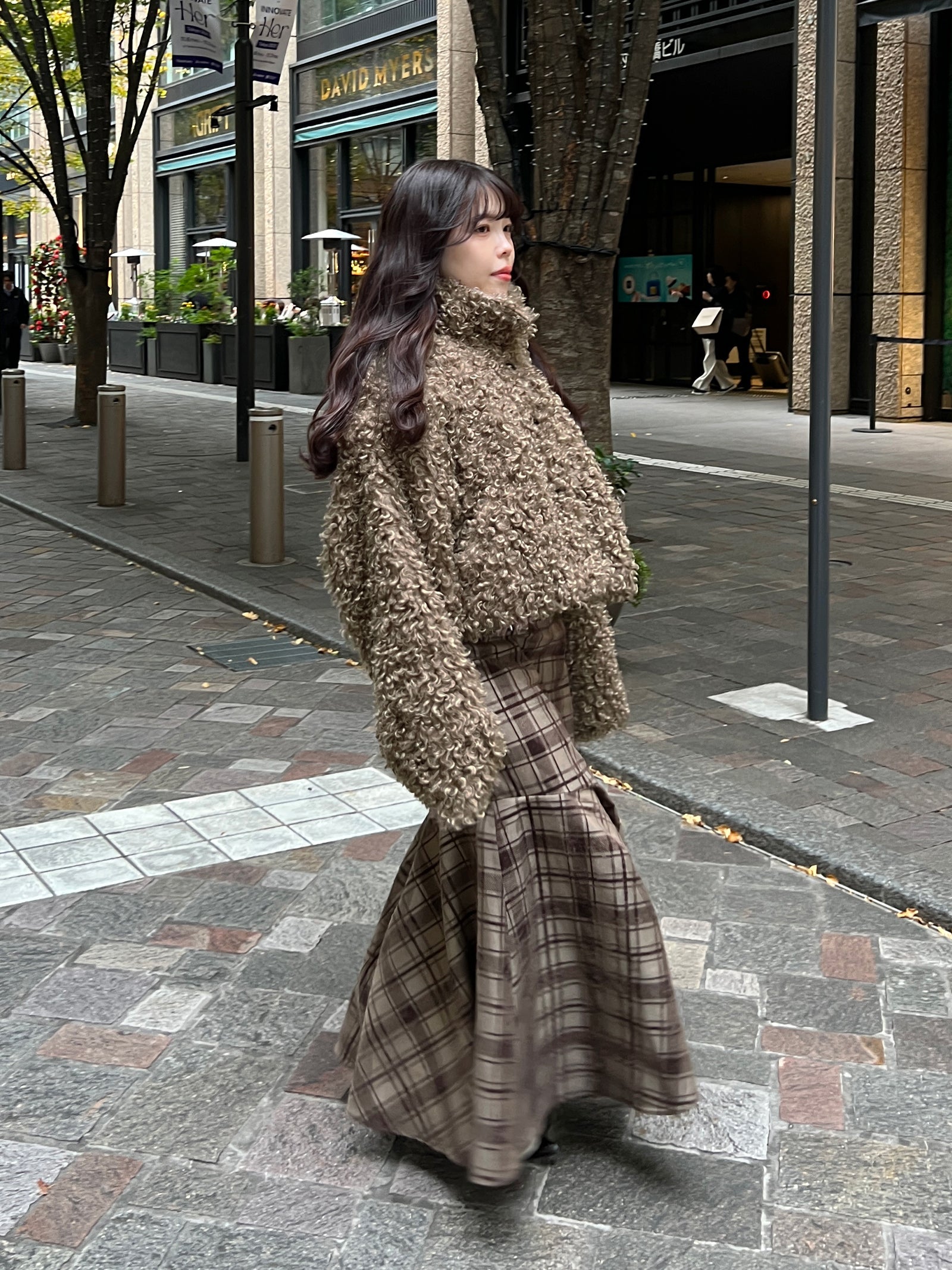 プードルファーショートコート