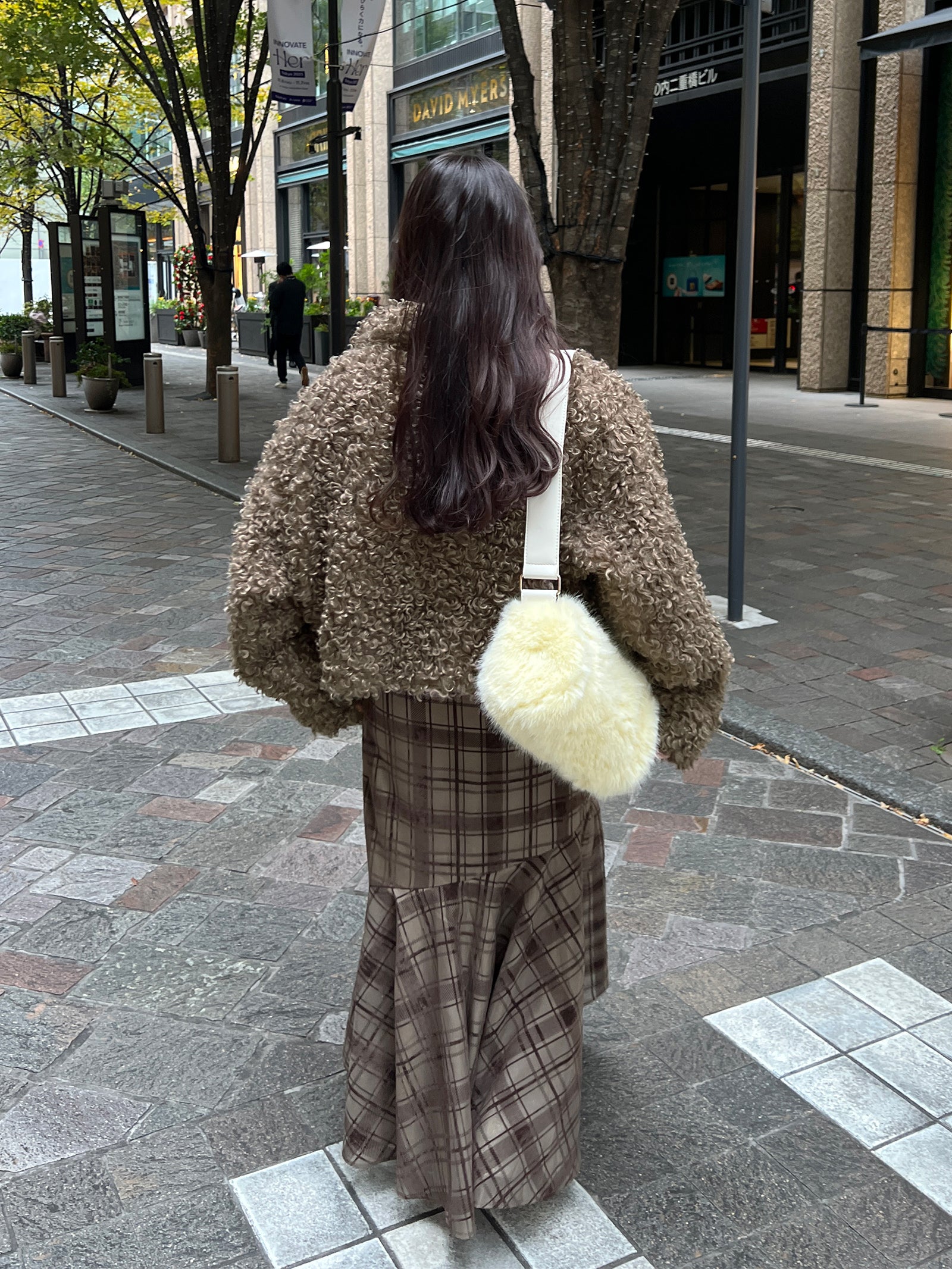 プードルファーショートコート