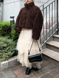 プードルファーショートコート