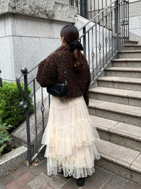 プードルファーショートコート