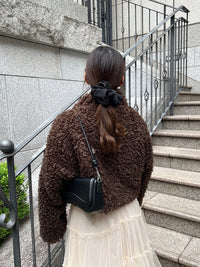 プードルファーショートコート