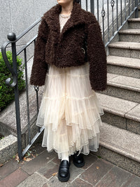 プードルファーショートコート