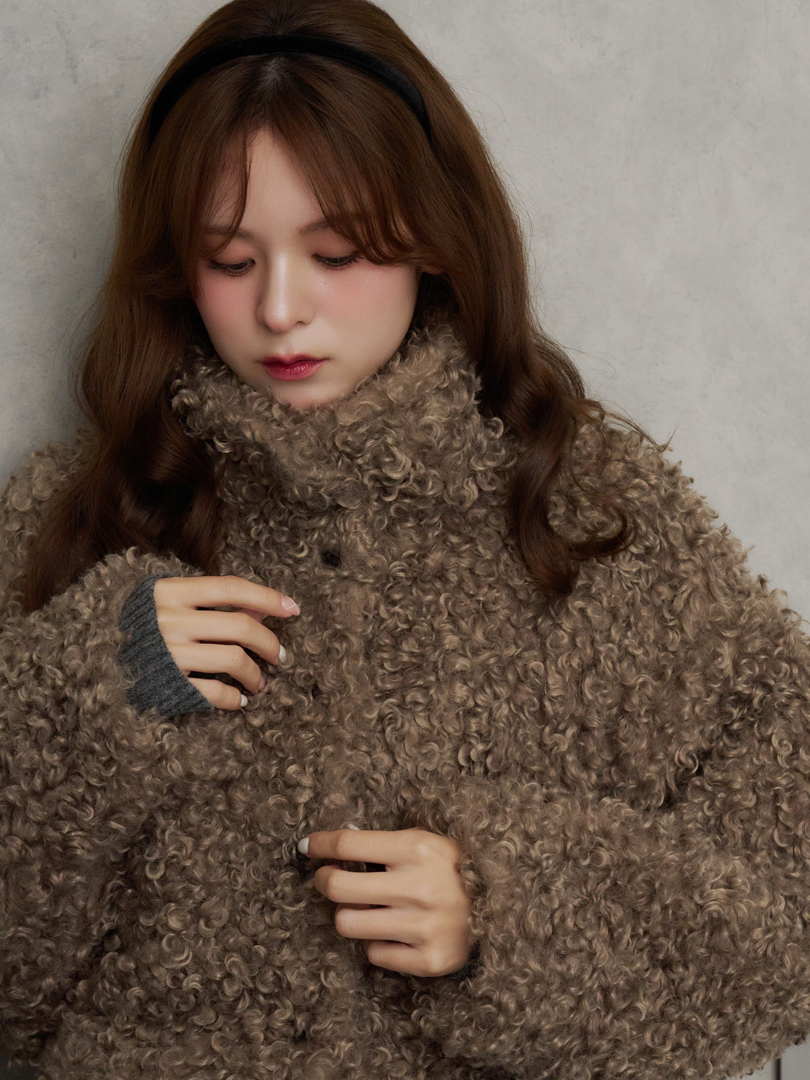 プードルファーショートコート