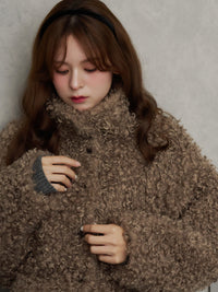 プードルファーショートコート