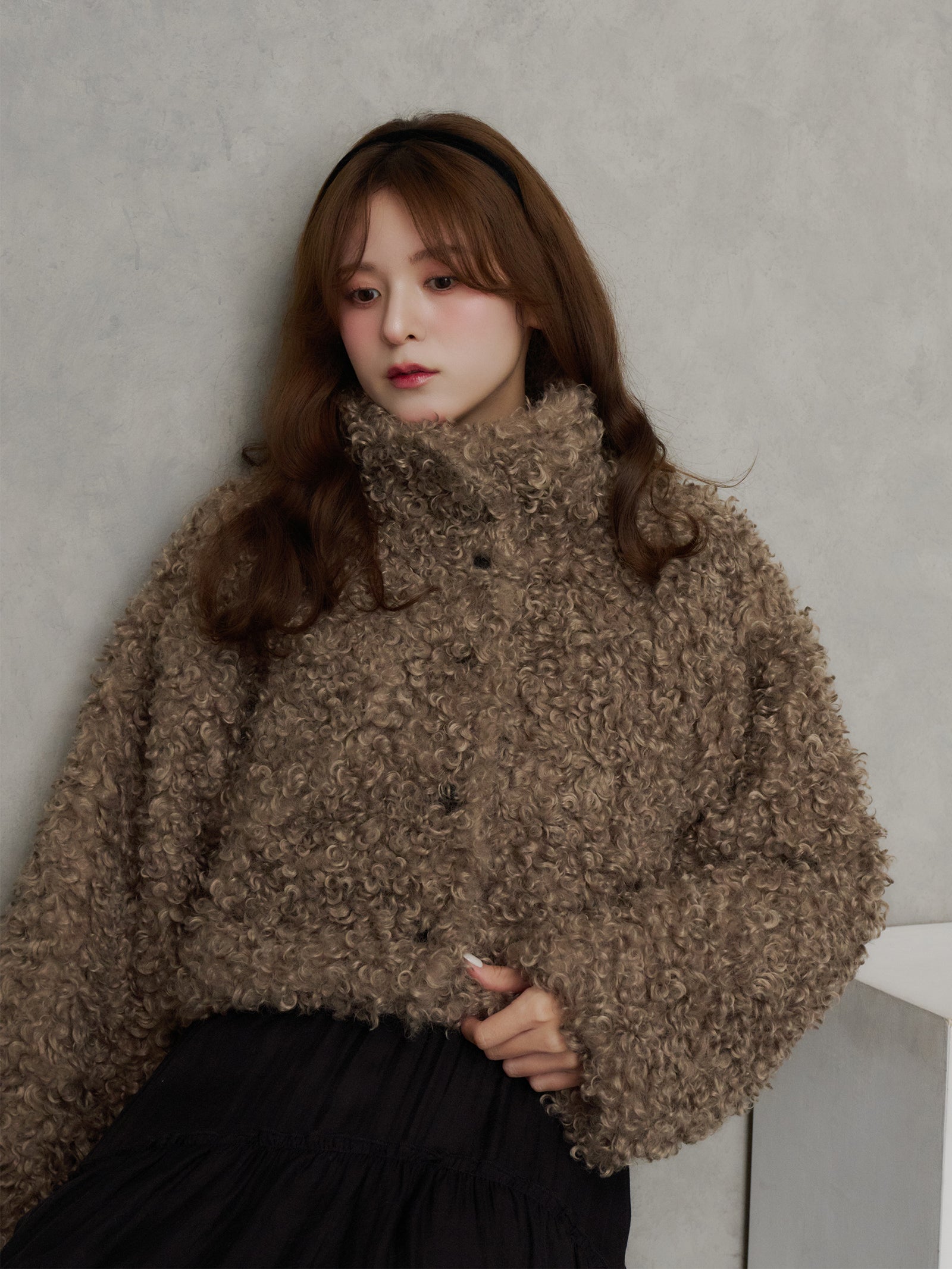 プードルファーショートコート