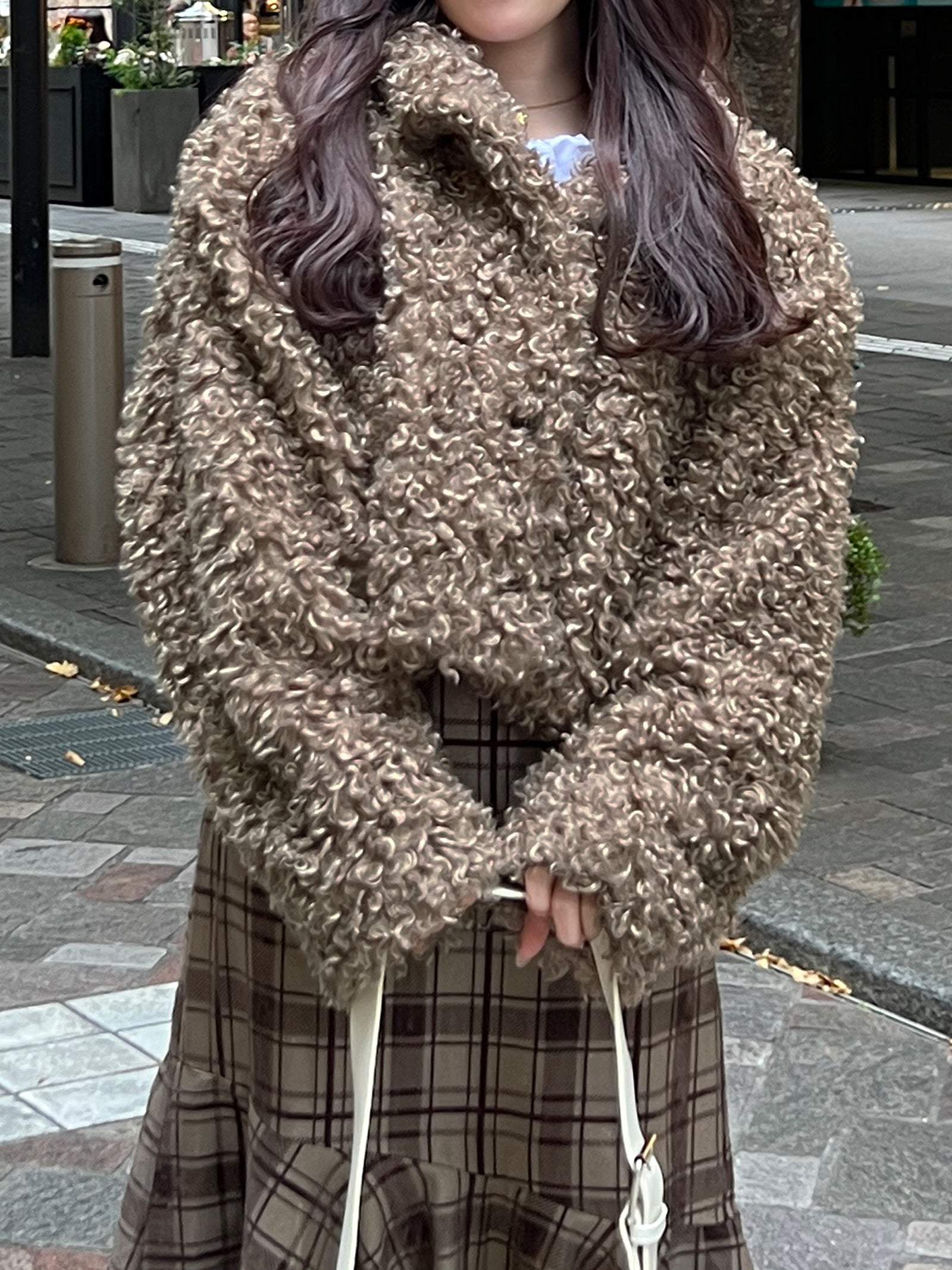 プードルファーショートコート