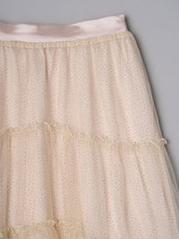 【予約】ラメチュールギャザースカート【発送予定日 11月上旬~11月中旬】