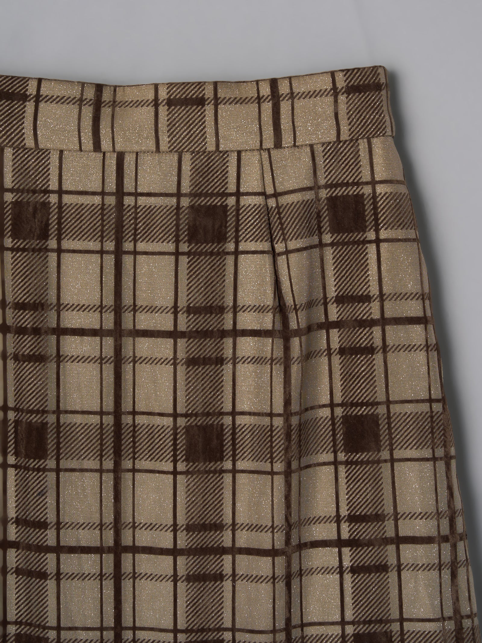 オルドット　Olu. アシンメトリーチェックラメスカート　新品 アシンメトリーチェックラメスカート