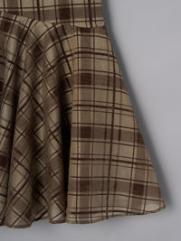 アシンメトリーチェックラメスカート